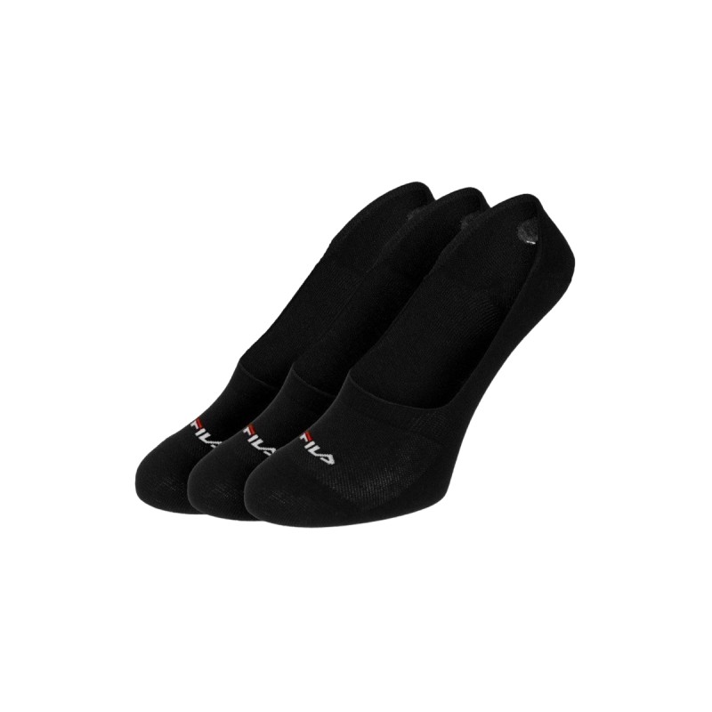 Fila Calcetines Silicone Heel Inside Ghost 3 Packs Nego Black