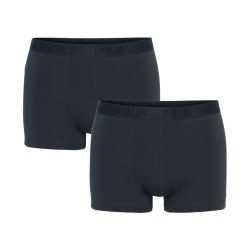 Fila Boxers Elastic With Logo 2 Pieces In Box Azul Oscuro Hombre