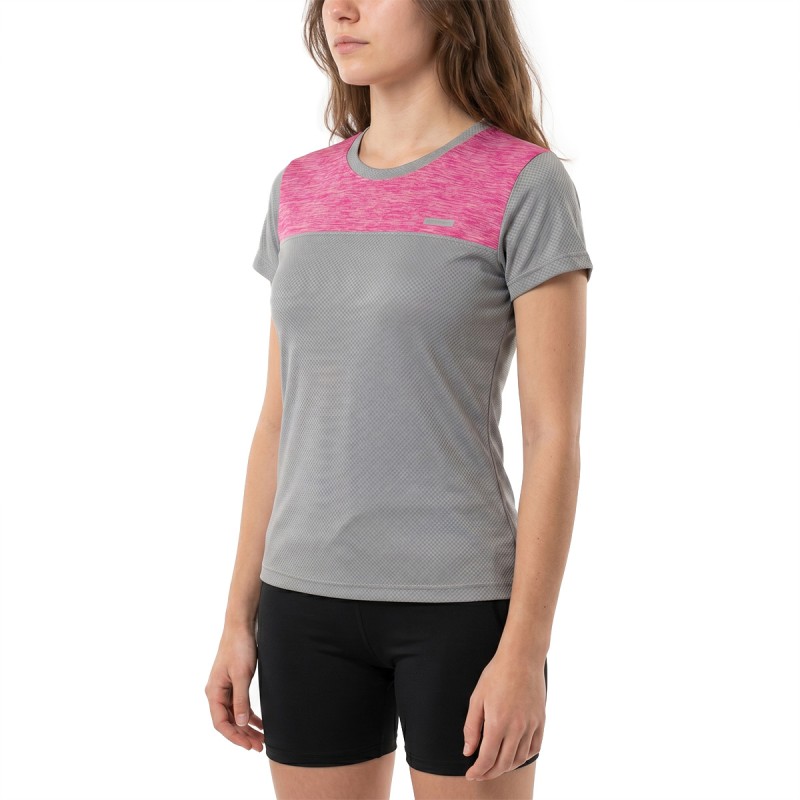 Runaway Jim Camiseta Manga Corta Boom Gris Fucsia Mujer