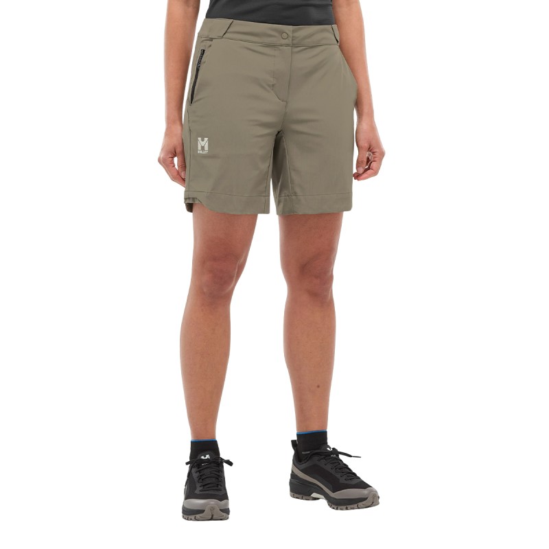 Millet Pantalón Corto Trekking Beige Kaki Dorite Mujer