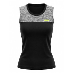 Runaway Jim Camiseta Tirantes Sisa Boom Negro Gris Vigoré Mujer