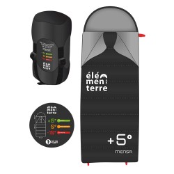 Elementerre Saco de dormir Capuche Mensa Negro Noir Unisex