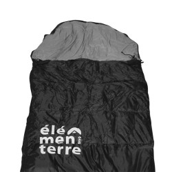 Elementerre Saco de dormir Capuche Mensa Negro Noir Unisex