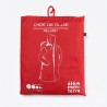 Elementerre Poncho Capa Pelerin Impermeable Rojo Rouge Unisex