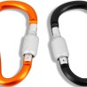 Elementerre Mosquetones Locat Negro Naranja Noir Jaune Unisex