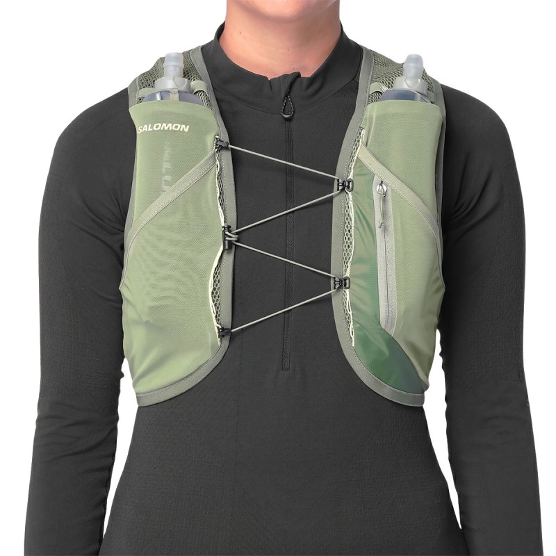 Salomon Chaleco Running Active Skin 8 Set Verde Laurel Wreath Unisex