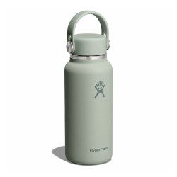 Hydro Flask Botella 32 oz Wide Flex Straw Cap Gris Tonal Agave