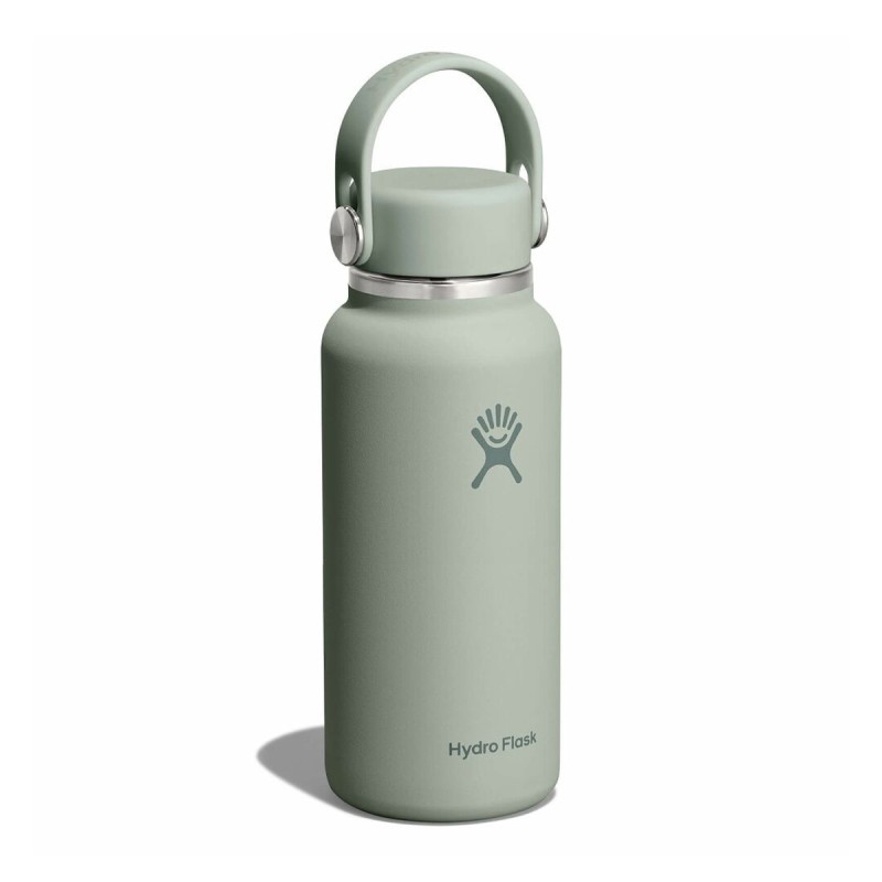 Hydro Flask Botella 32 oz Wide Flex Straw Cap Gris Tonal Agave