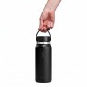 Hydro Flask Botella 32 oz Wide Flex Straw Cap Negro Tonal Black