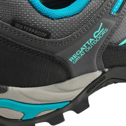 Regatta Zapatilla Trekking Samaris III Low Gris Azul Seal Grey Turquoise Mujer