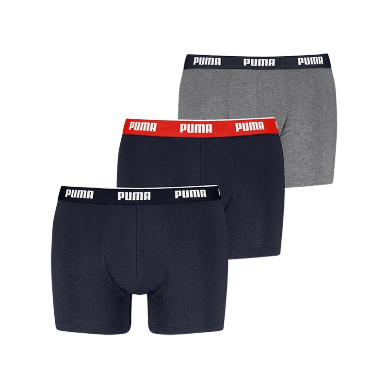 Puma Boxers Puma Pack de 3 Men Everyday Basic Boxers Azul Oscuro Gris Hombre