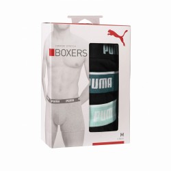 Puma Boxers Puma Pack de 3 Men Everyday Basic Boxers Negro Verde Hombre