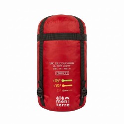 Elementerre Saco de dormir Draco Sac De Couchage Ultra-Light Capuche Rojo