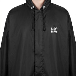 Elementerre Poncho Capa Pelerin Impermeable Cape De Pluie Negro