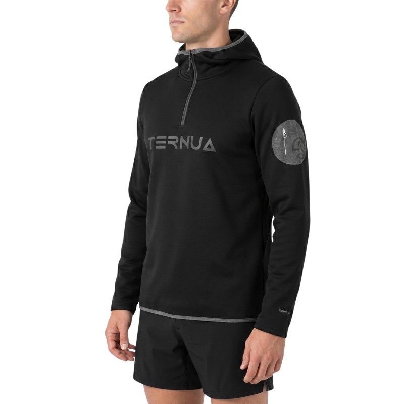 Ternua Sudadera Spot Hood Negro Black Hombre