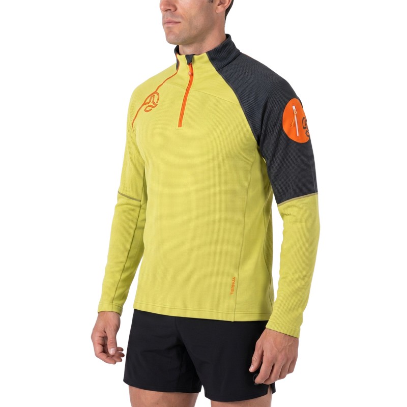 Ternua Pull Lemik 1/2 Zip Verde Claro Pastel Olive Hombre