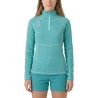 Ternua Pull Momhill 1/2 Zip Blue Mint Mujer