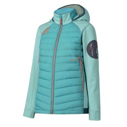 Ternua Chaqueta Fibras Híbrida Yukkon 2.0 Hybrid Jkt W Azul Blue Mint Mujer