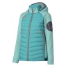 Ternua Chaqueta Fibras Híbrida Yukkon 2.0 Hybrid Jkt W Azul Blue Mint Mujer
