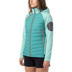 Ternua Chaqueta Fibras Híbrida Yukkon 2.0 Hybrid Jkt W Azul Blue Mint Mujer