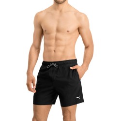 Puma Bañador Swim Medium Length Shorts Negro Black Hombre
