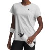 Under Armour Camiseta UA Tech Pixelate Gris Blanco White Mujer