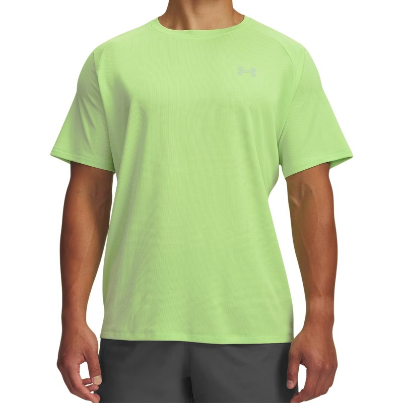 Under Armour Camiseta UA Tech Textured Verde Lumos Lime Hombre