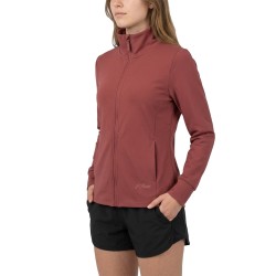 Joluvi Chaqueta Modal Full Zip Burdeos Mujer