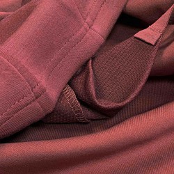 Joluvi Chaqueta Modal Full Zip Burdeos Mujer