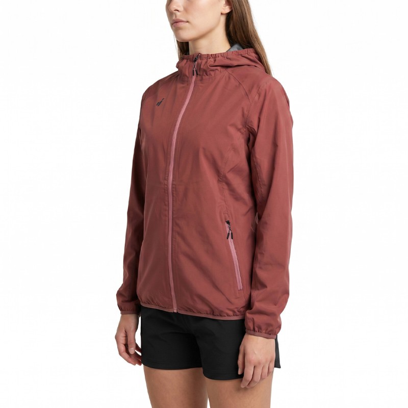 Joluvi Chaqueta Impermeable Stride 2.5L Burdeos Mujer