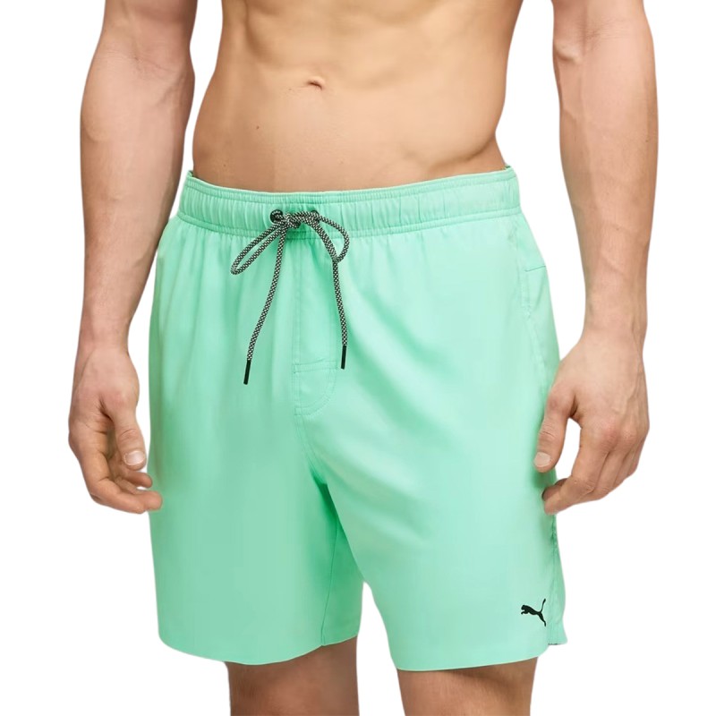 Puma Bañador Swim Medium Length Shorts Verde Menta Mint Jelly Hombre