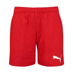 Puma Bañador Medium Length Shorts 1p Rojo Red Niño
