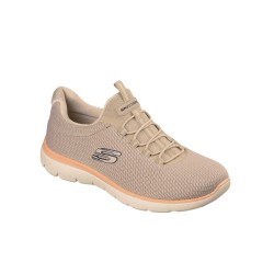 Skechers Zapatilla Summits Summer Blush Beige Taupe Mujer