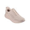 Skechers Zapatilla Bobs Squad Chaos Current Muse Slip-ins Rosado Beige Natural Mujer