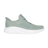 Skechers Zapatilla Bobs Squad Chaos Current Muse Slip-ins Verde Pálido Sage Mujer
