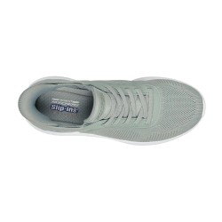 Skechers Zapatilla Bobs Squad Chaos Current Muse Slip-ins Verde Pálido Sage Mujer