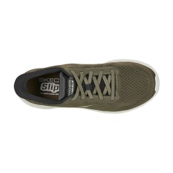 Skechers Zapatillas Slip-ins Go Walk Now Payton Verde Oliva Olive Green Hombre