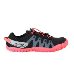 Hi-Tec Zapatilla Respetuosa Barefoot Abyss Negro Rosa Mujer