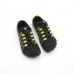 Hi-Tec Sandalia Barefoot Abyss Negro Black Lime Niño