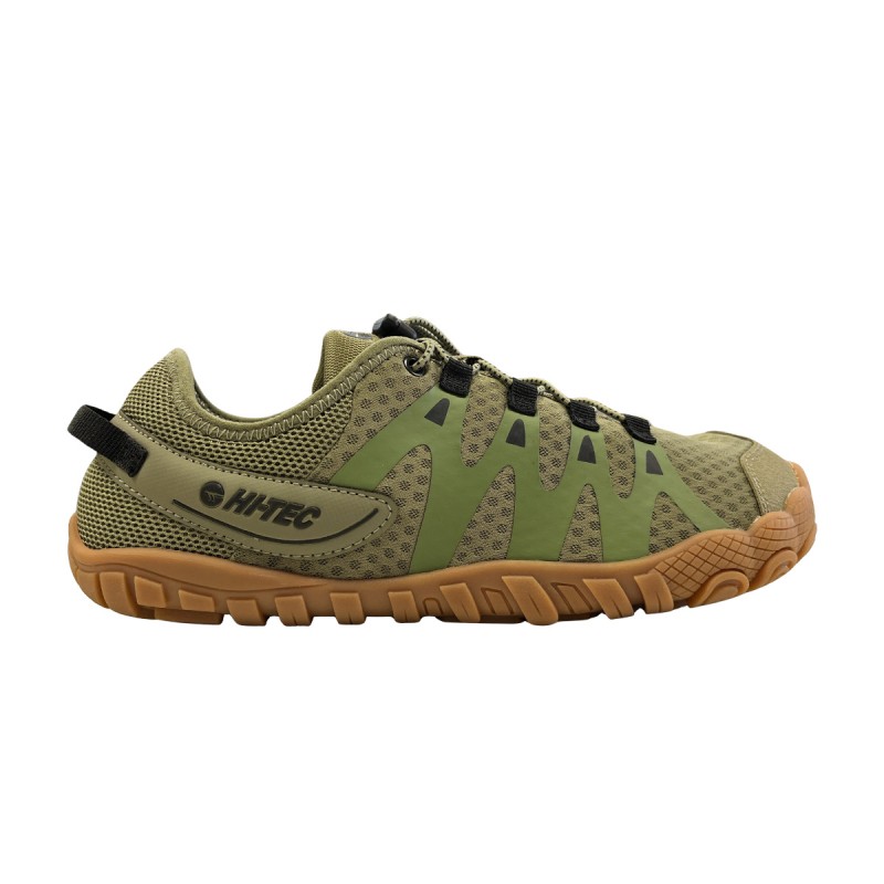 Hi-Tec Sandalia Barefoot Abyss Verde Khaki Hombre