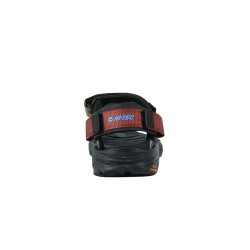 Hi-Tec Sandalia Ula Raft Multicolor Rojo Verde Azul Black Olive Hombre