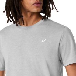 Asics Camiseta Asics Spiral Embroidery Gris Grey Heather Hombre