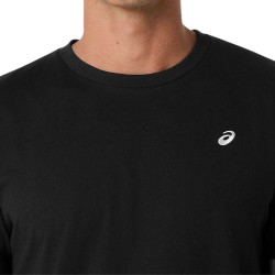 Asics Camiseta Asics Spiral Embroidery Negro Black Hombre