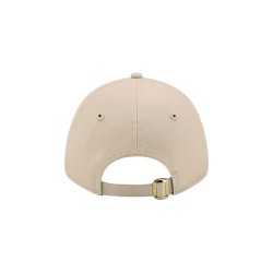 New Era Gorra New York Yankees 9FORTY Beige Dorado Metallic Logo Mujer