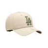 New Era Gorra MLB League Essential LA Dodgers 9FORTY Beige Claro Mujer