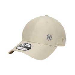 New Era Gorra New York Yankees 9FORTY Beige MLB Flawless
