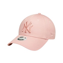 New Era Gorra MLB League Essential New York Yankees 9FORTY Rosa Pastel Mujer