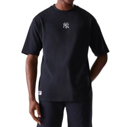 New Era Camiseta Oversized New York Yankees MLB League Essential Negro Hombre