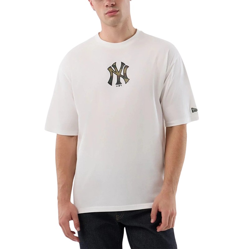 New Era Camiseta Oversized MLB Infill New York Yankees Blanco