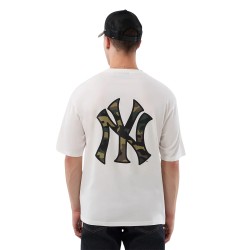 New Era Camiseta Oversized MLB Infill New York Yankees Blanco